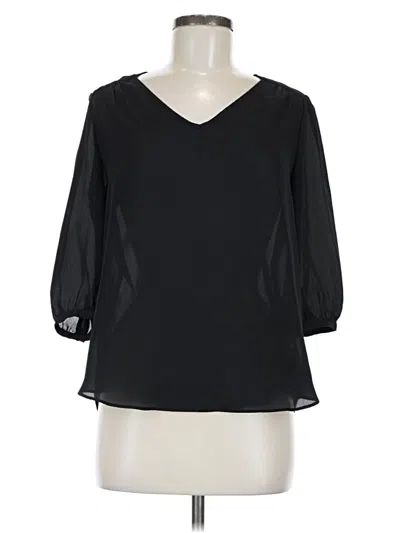 Pre-owned Bcx 3/4 Sleeve Blouse In Black