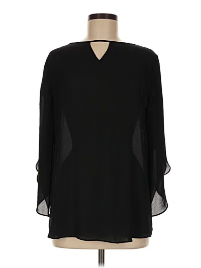 Pre-owned Bcx 3/4 Sleeve Blouse In Black
