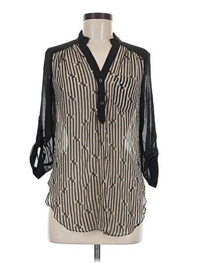 Pre-owned Bcx 3/4 Sleeve Blouse In Black
