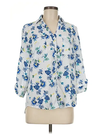 Pre-owned Bcx 3/4 Sleeve Blouse In Blue