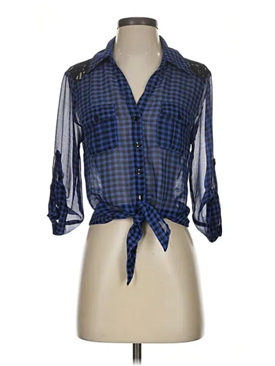Pre-owned Bcx 3/4 Sleeve Blouse In Blue
