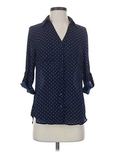 Pre-owned Bcx 3/4 Sleeve Blouse In Blue