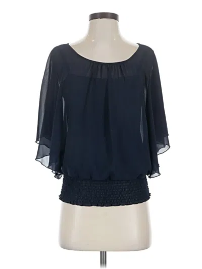 Pre-owned Bcx 3/4 Sleeve Blouse In Blue