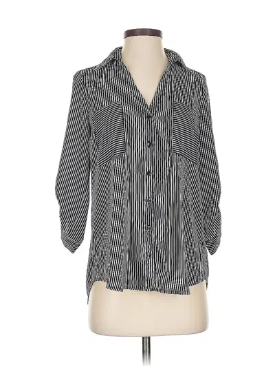 Pre-owned Bcx 3/4 Sleeve Blouse In Gray