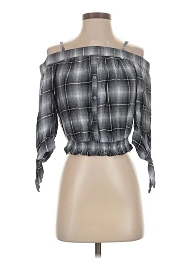 Pre-owned Bcx 3/4 Sleeve Blouse In Gray