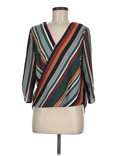 Pre-owned Bcx 3/4 Sleeve Blouse In Green