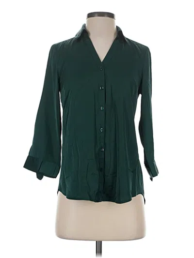 Pre-owned Bcx 3/4 Sleeve Blouse In Green