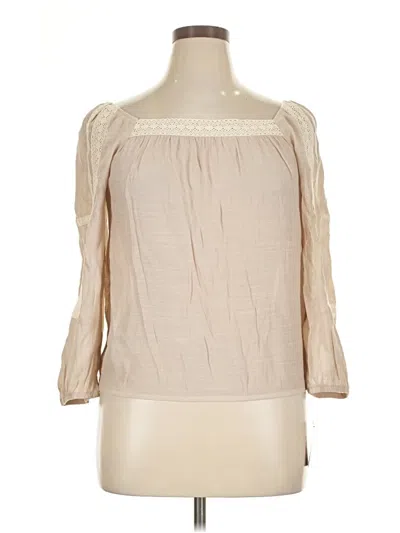 Bcx 3/4 Sleeve Blouse In Ivory