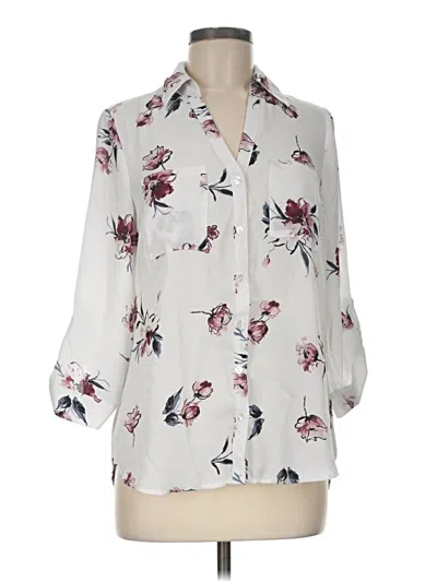 Pre-owned Bcx 3/4 Sleeve Blouse In Ivory