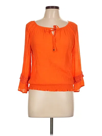 Pre-owned Bcx 3/4 Sleeve Blouse In Orange