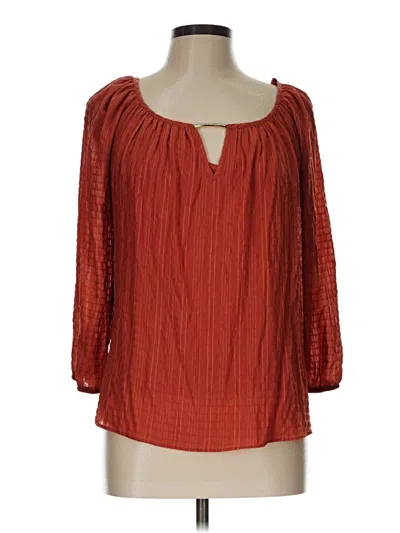 Pre-owned Bcx 3/4 Sleeve Blouse In Orange