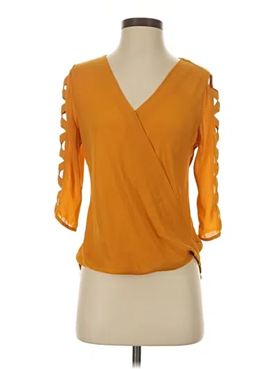 Pre-owned Bcx 3/4 Sleeve Blouse In Orange