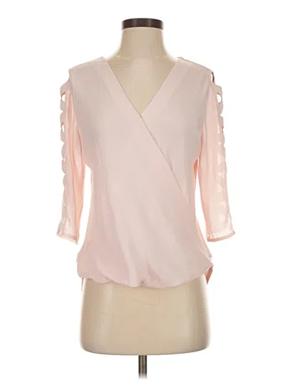 Pre-owned Bcx 3/4 Sleeve Blouse In Pink