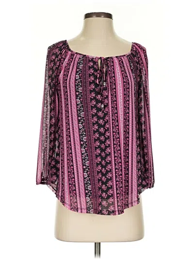 Pre-owned Bcx 3/4 Sleeve Blouse In Pink