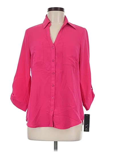 Pre-owned Bcx 3/4 Sleeve Blouse In Pink