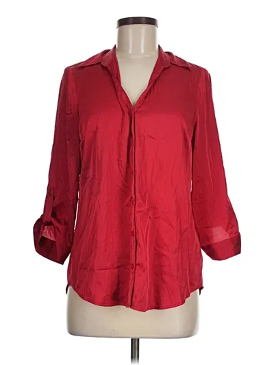 Pre-owned Bcx 3/4 Sleeve Blouse In Red
