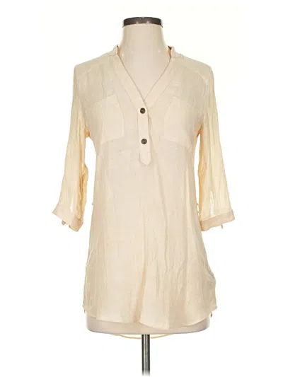 Pre-owned Bcx 3/4 Sleeve Blouse In White