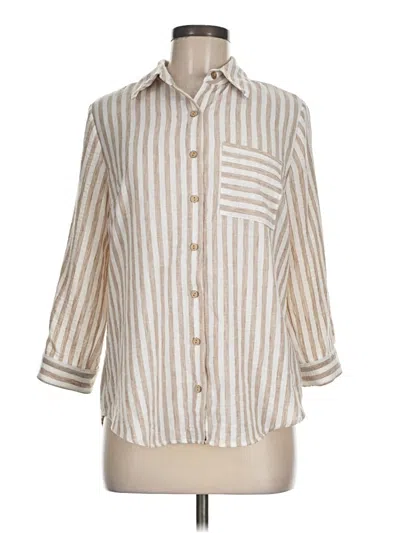 Pre-owned Bcx 3/4 Sleeve Blouse In White