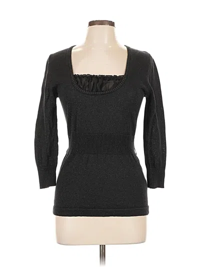 Pre-owned Bcx 3/4 Sleeve Top Black Sweetheart Neckline Tops