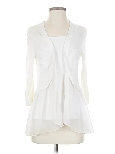 Pre-owned Bcx Cardigan Sweater In White