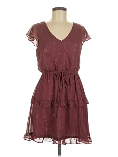 Pre-owned Bcx Casual Dress In Burgundy