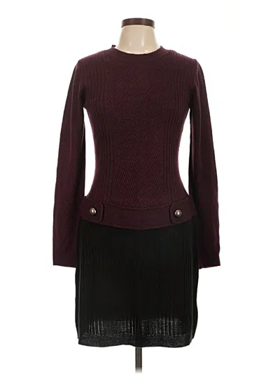 Pre-owned Bcx Casual Dress In Burgundy