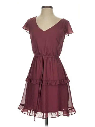 Pre-owned Bcx Casual Dress In Burgundy