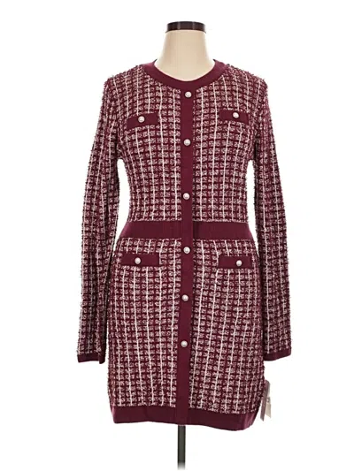 Bcx Casual Dress In Burgundy