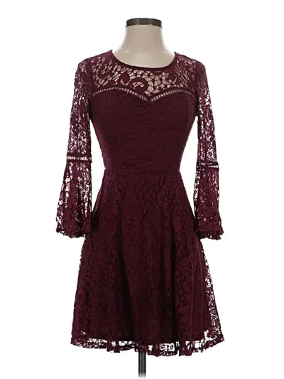 Pre-owned Bcx Cocktail Dress In Burgundy