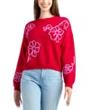 Bcx Junior's Cropped Pull-on Sweater In Red
