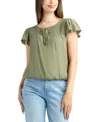 Bcx Junior's Resort Short-sleeve Top In Green