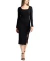 Bcx Junior's Square Neck Sweater Dress In Black