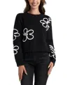 Bcx Juniors' Cropped Pull-on Long-sleeve Sweater In Black