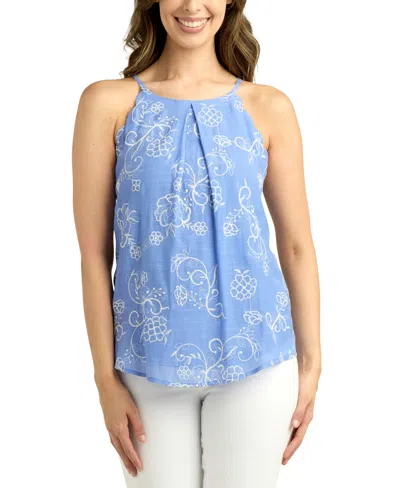 Bcx Juniors' Embroidered Sleeveless Top In Color 1
