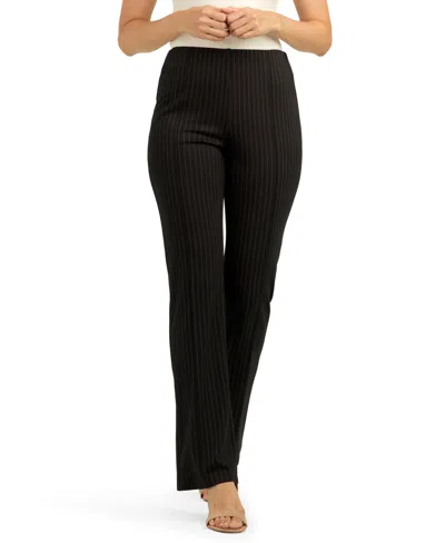 Bcx Juniors' Mid-rise Knit Flared Pants In Brown