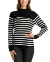 Bcx Juniors' Mock-neck Long-sleeve Rib-knit Sweater In Color 7