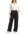Bcx Juniors' Pleated-front Wide-leg Pants In Black