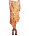 Bcx Juniors' Printed Linen-blend Skirt In Multi