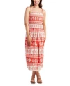 Bcx Juniors Printed Linen Blend Top Maxi Skirt