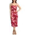 Bcx Juniors' Printed Stretch Satin Slip Dress In Multi