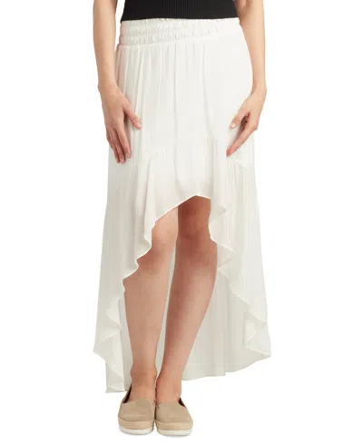 Bcx Juniors' Pull-on High-low Maxi Skirt In Off White