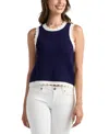 Bcx Juniors' Resort Sleeveless Scoop Neck Sweater In Blue