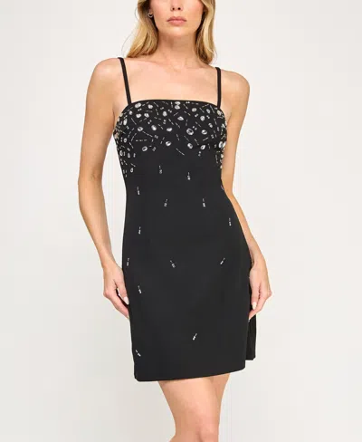 Bcx Juniors' Sleeveless Bodycon Dress In Black