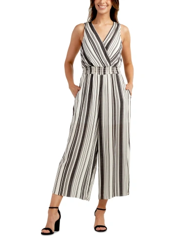 Bcx Juniors' Sleeveless Cropped Jumpsuit In Pat H