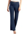 Bcx Juniors' Solid Pull-on Belted Pants In Blue