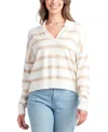 Bcx Juniors' Striped Polo-collar Pullover Sweater In Color 5