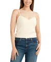 Bcx Juniors' Textured Knit Camisole Tank In Neutral