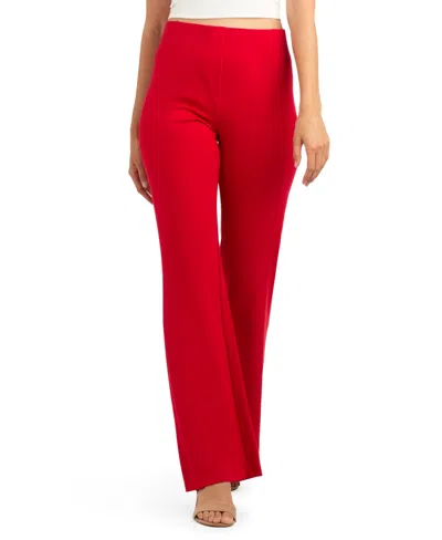 Bcx Juniors' Wide-leg Pull-on Lightweight Scuba Pants In Multi