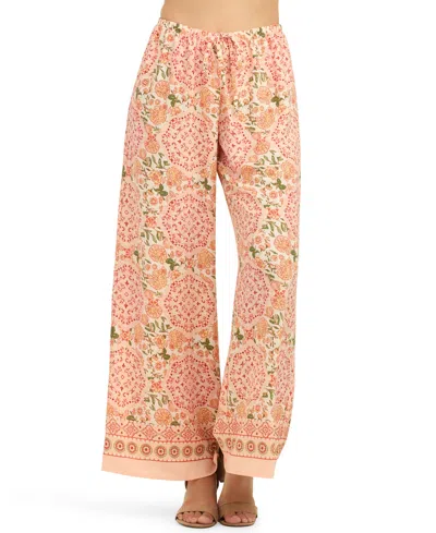 Bcx Juniors' Wide-leg Pull-on Pants In Multi