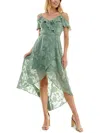 Bcx Juniors Womens Ruffled Hi-low Cocktail And Party Dress In Multi